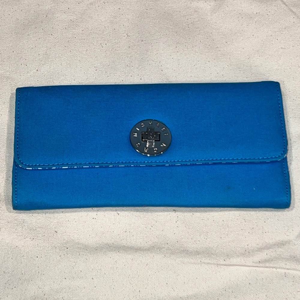 MICHAEL KORS BRIGHT BLUE WALLET